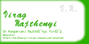 virag majthenyi business card